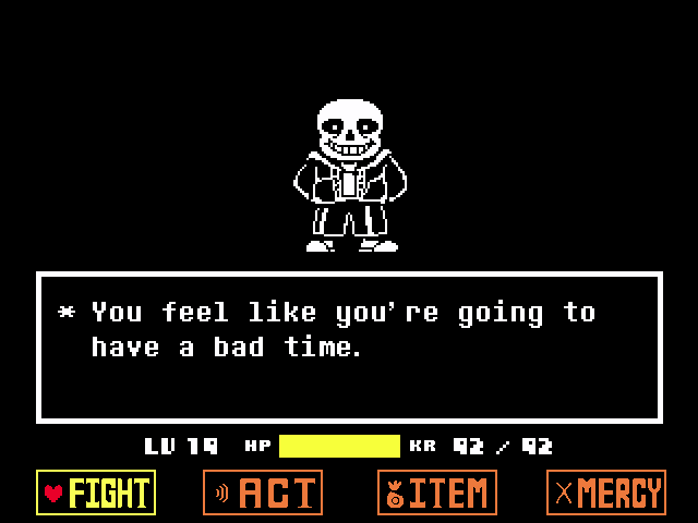 fotka ze hry Undertale